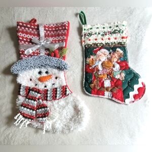 Vintage Christmas Stockings-2 pcs.